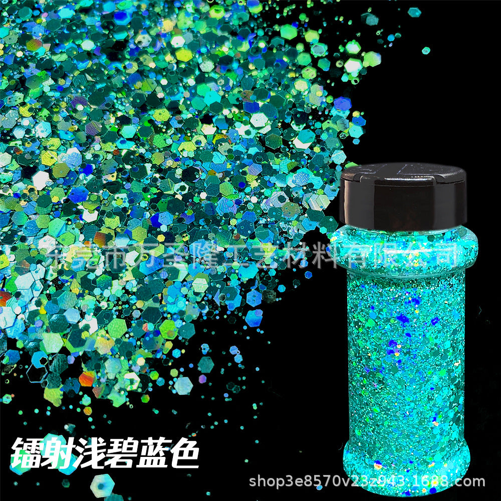 Wholesale Holographic Bottle Glitter Nail Art Colorful Sequins